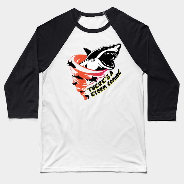 There's a storm coming Baseball T-Shirt by mintipap